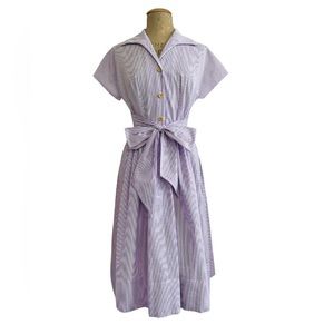 Scout for Loco Lindo Grape Seersucker Willow Dress